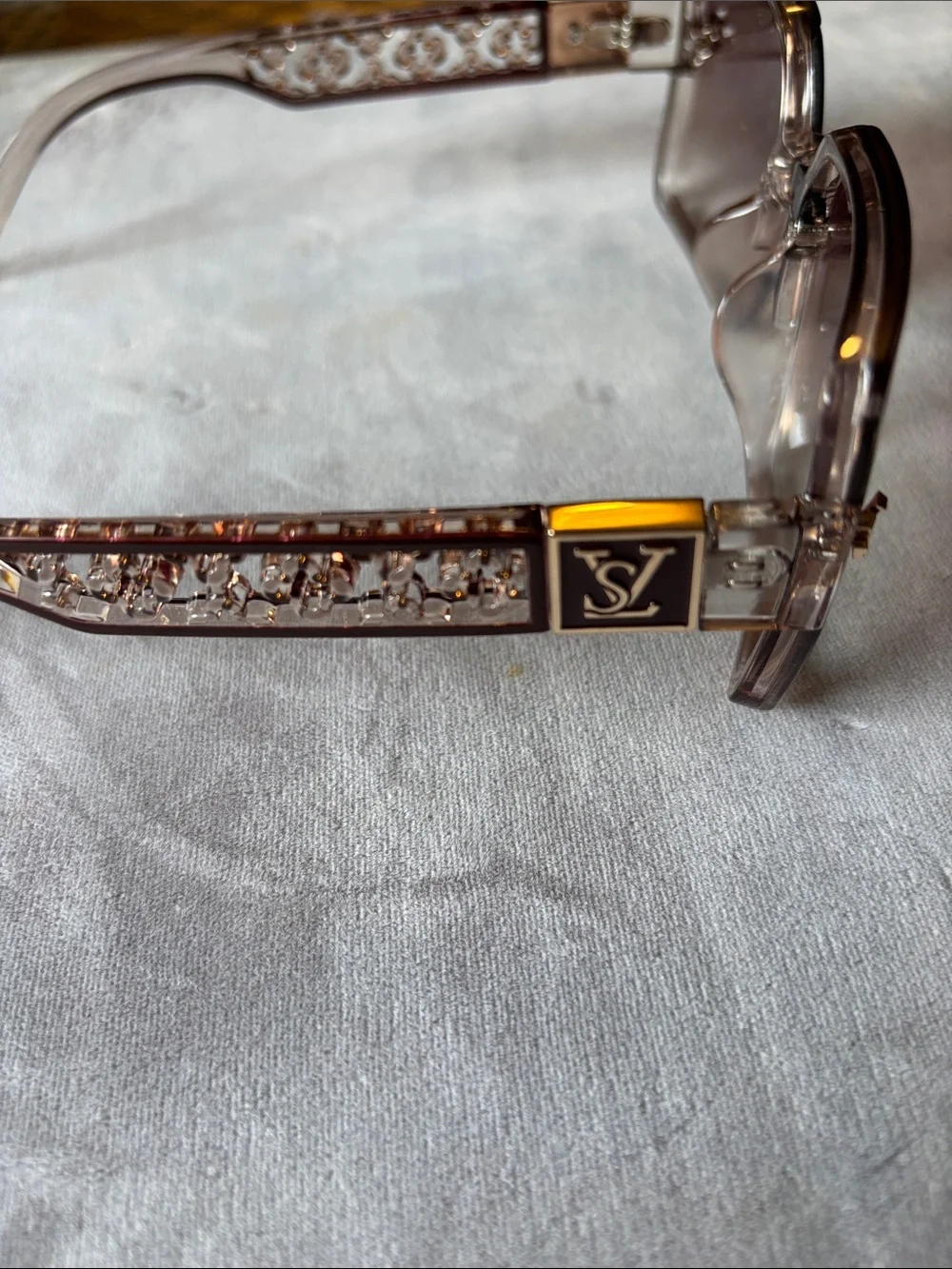 Women's Oversized Square Gradient Brown Sunglasses